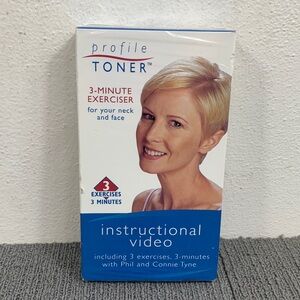 Profile Toner Instructional Video (VHS, 1998) 3-Minute Exerciser New Sealed